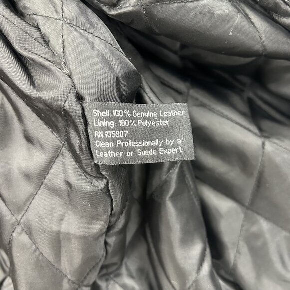 Special Forces Jacket Mens XL Leather Coat Military Patch Skull Green Beret - Picture 8 of 11